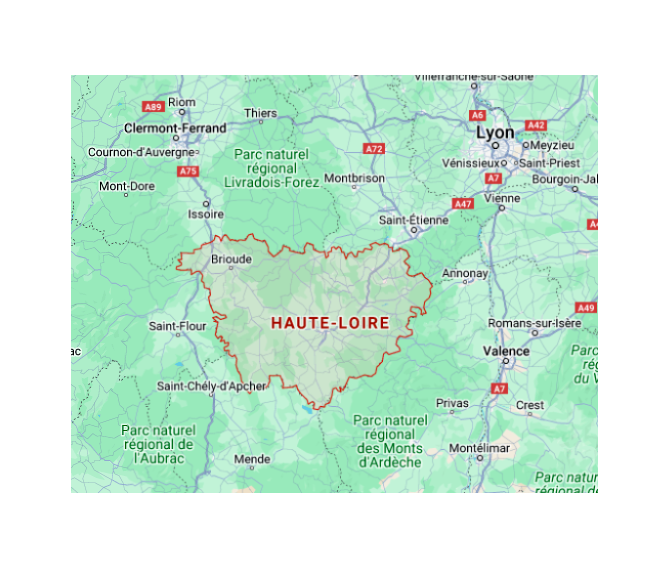 carte Auvergne Haute-Loire